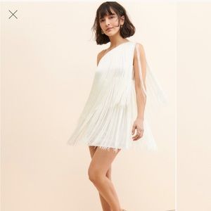 One Shoulder Fringe Dress